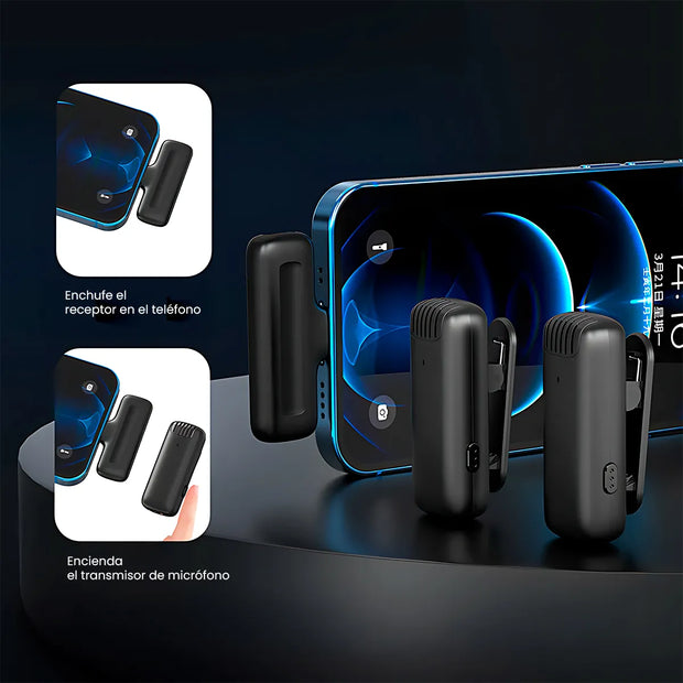 Micrófono Inalámbrico Profesional Ulanzi J12 Para Iphone