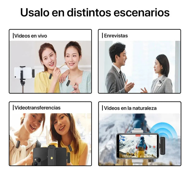 Microfono Inalambrico Profesional Ulanzi J12 Usb Tipo C