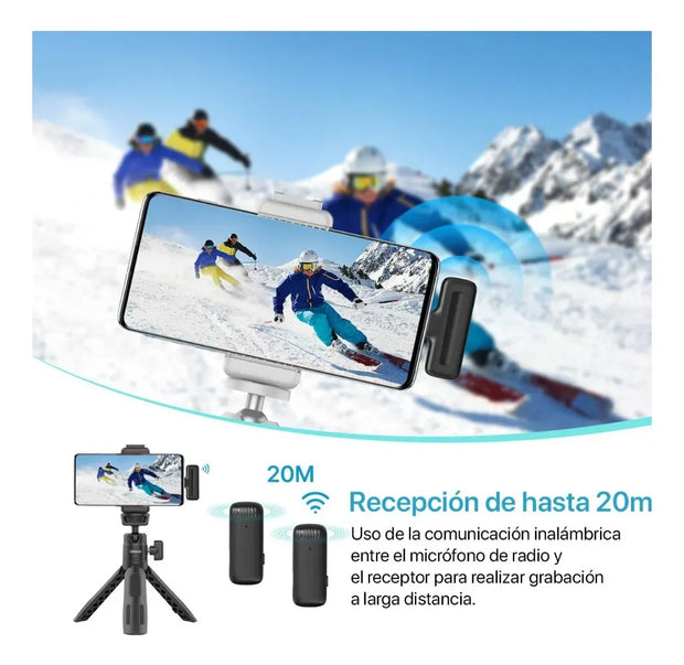 Microfono Inalambrico Profesional Ulanzi J12 Usb Tipo C